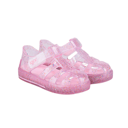 Star Glitter Shoe - Star Multiglitter Rosa