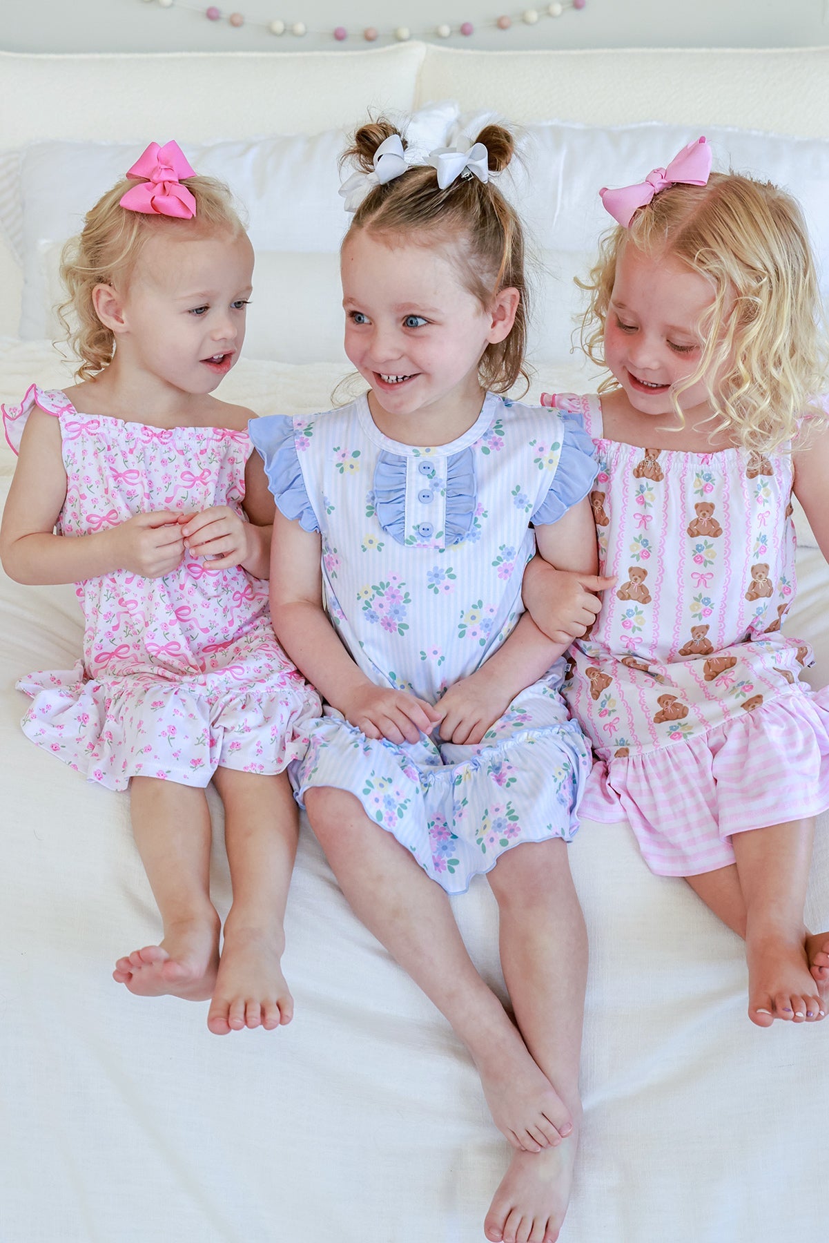 Girls' Full Length Ruffle Nightgown | Beary Lovely