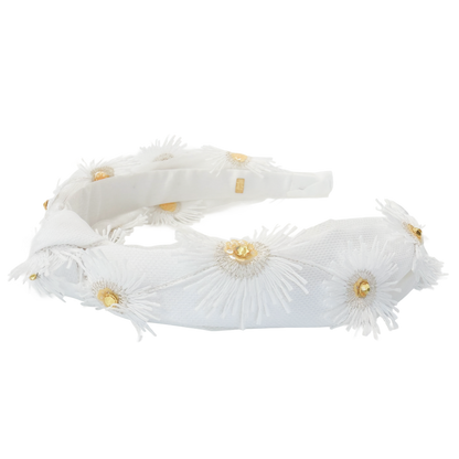 Daisy Headband - White