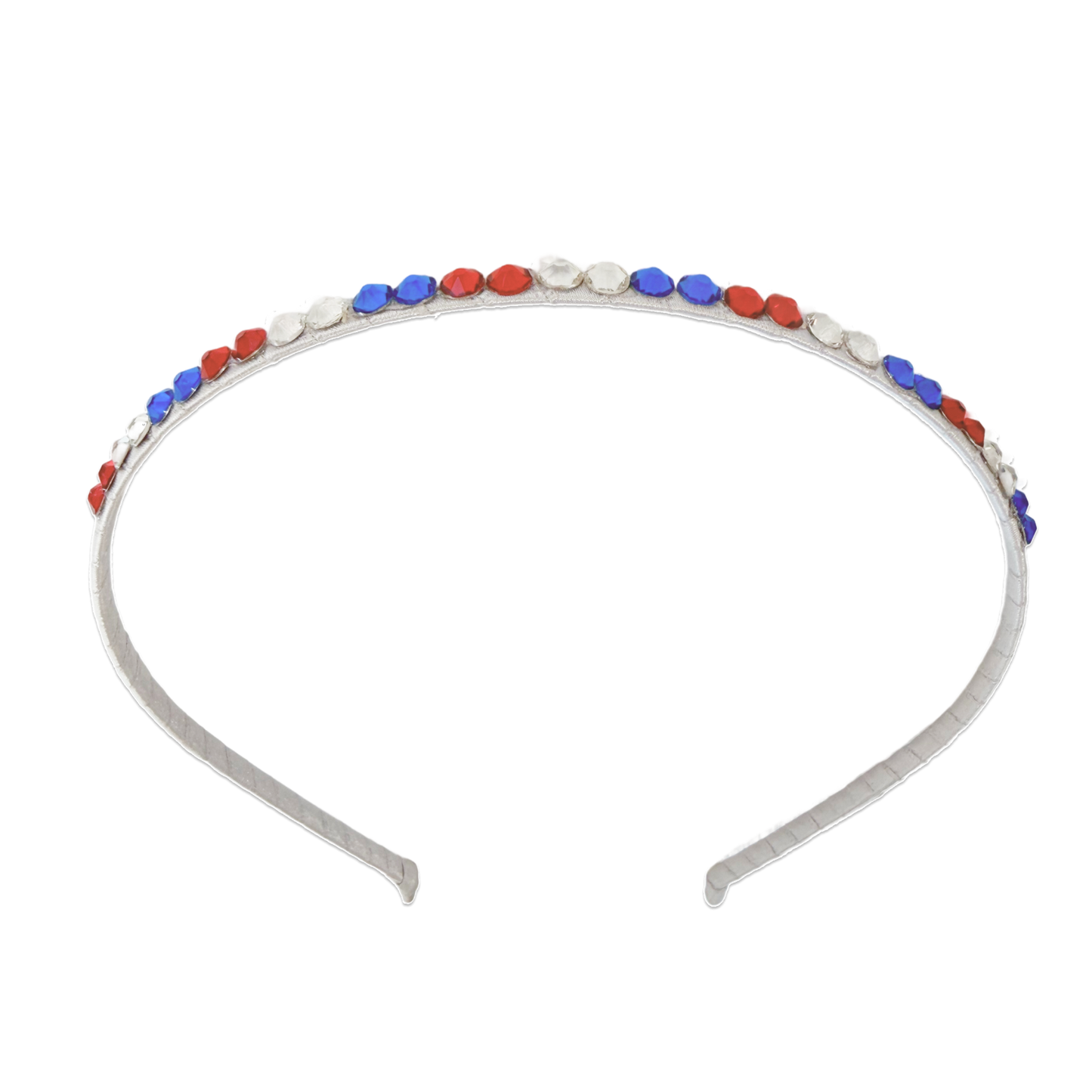 Crystal Headband - Red, White & Blue