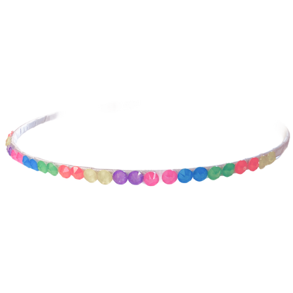 Fully Crystalized Headband - Neon Multi