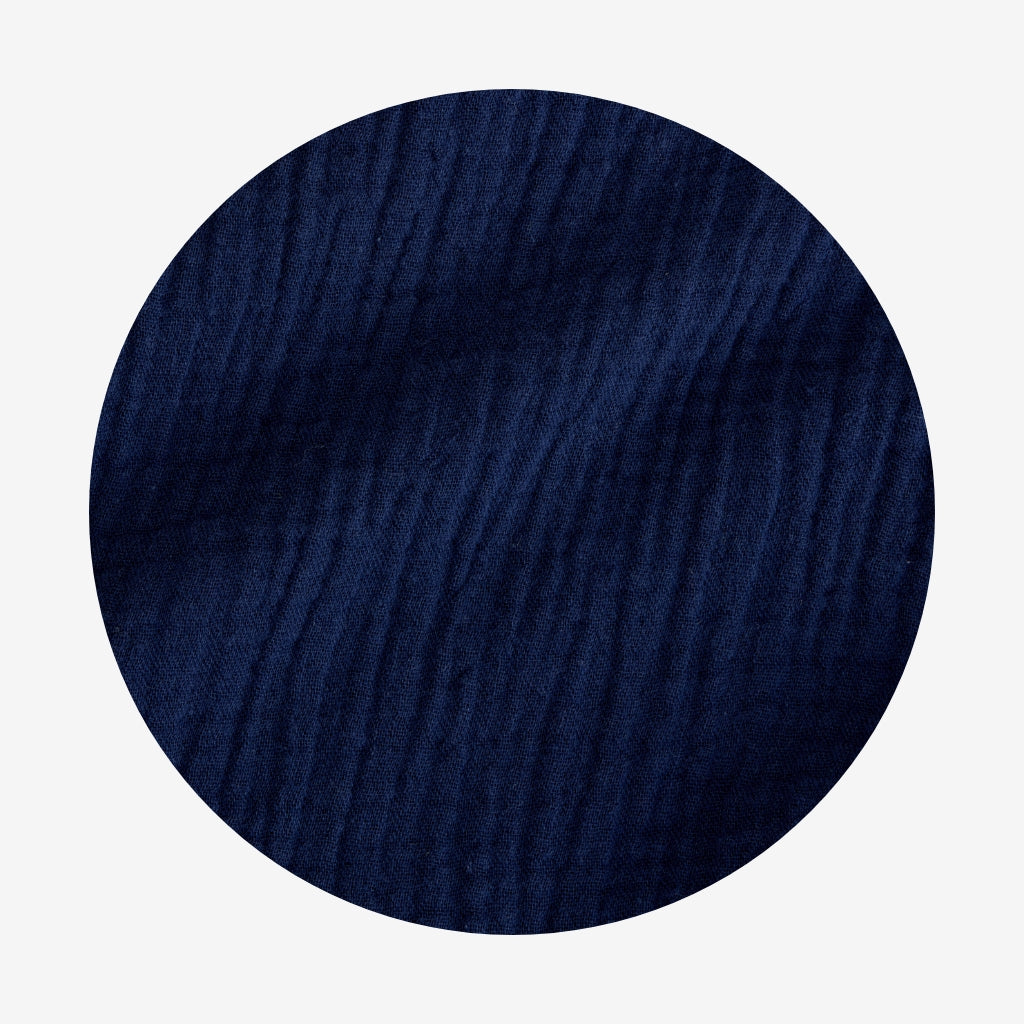 Varsity Navy Cotton Crinkle Cami