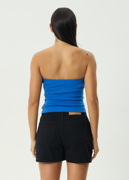 AFENDS Womens Jamie - Rib Tube Top - Marina