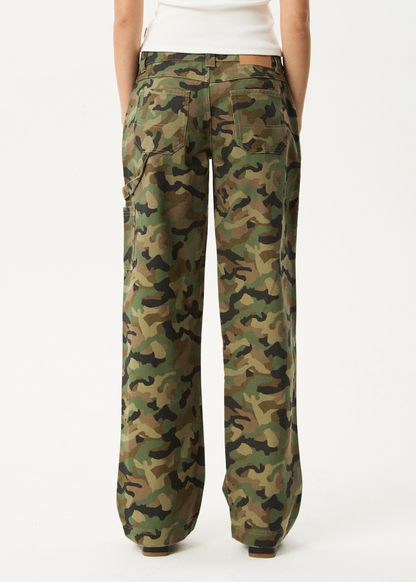 AFENDS Womens Hidden Lexi - Low Rise Workwear Pant - Hidden