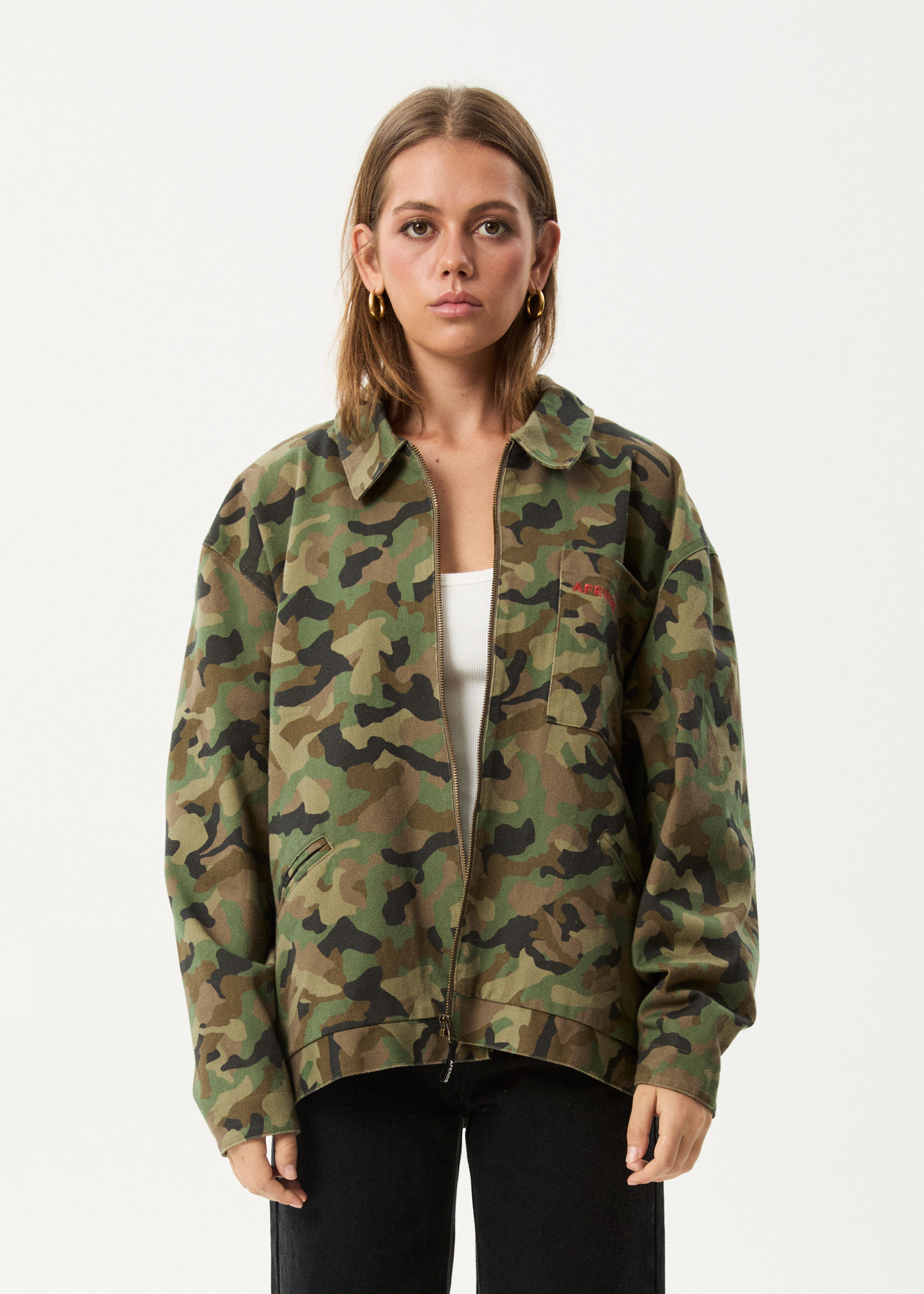 AFENDS Mens Hidden Oracle - Workwear Jacket - Hidden