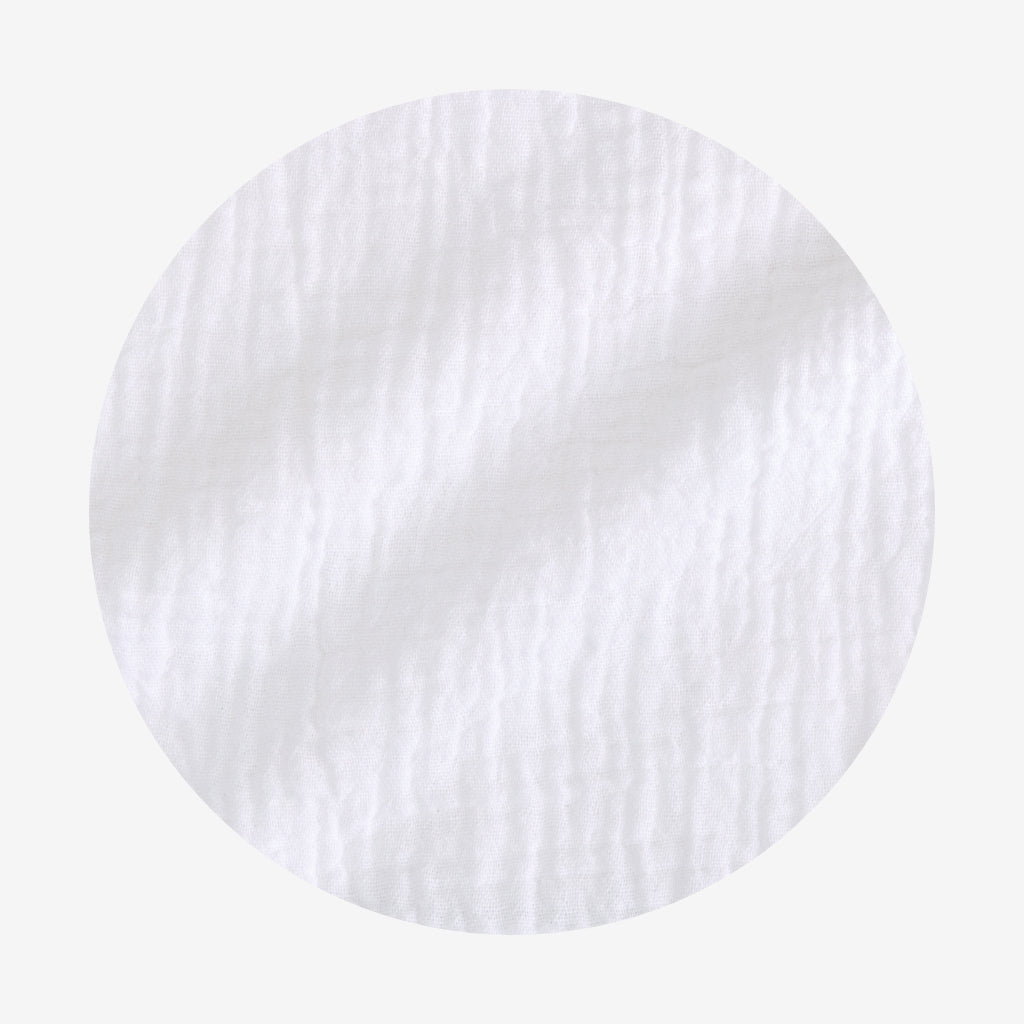 White Cotton Crinkle Button Down Short Set