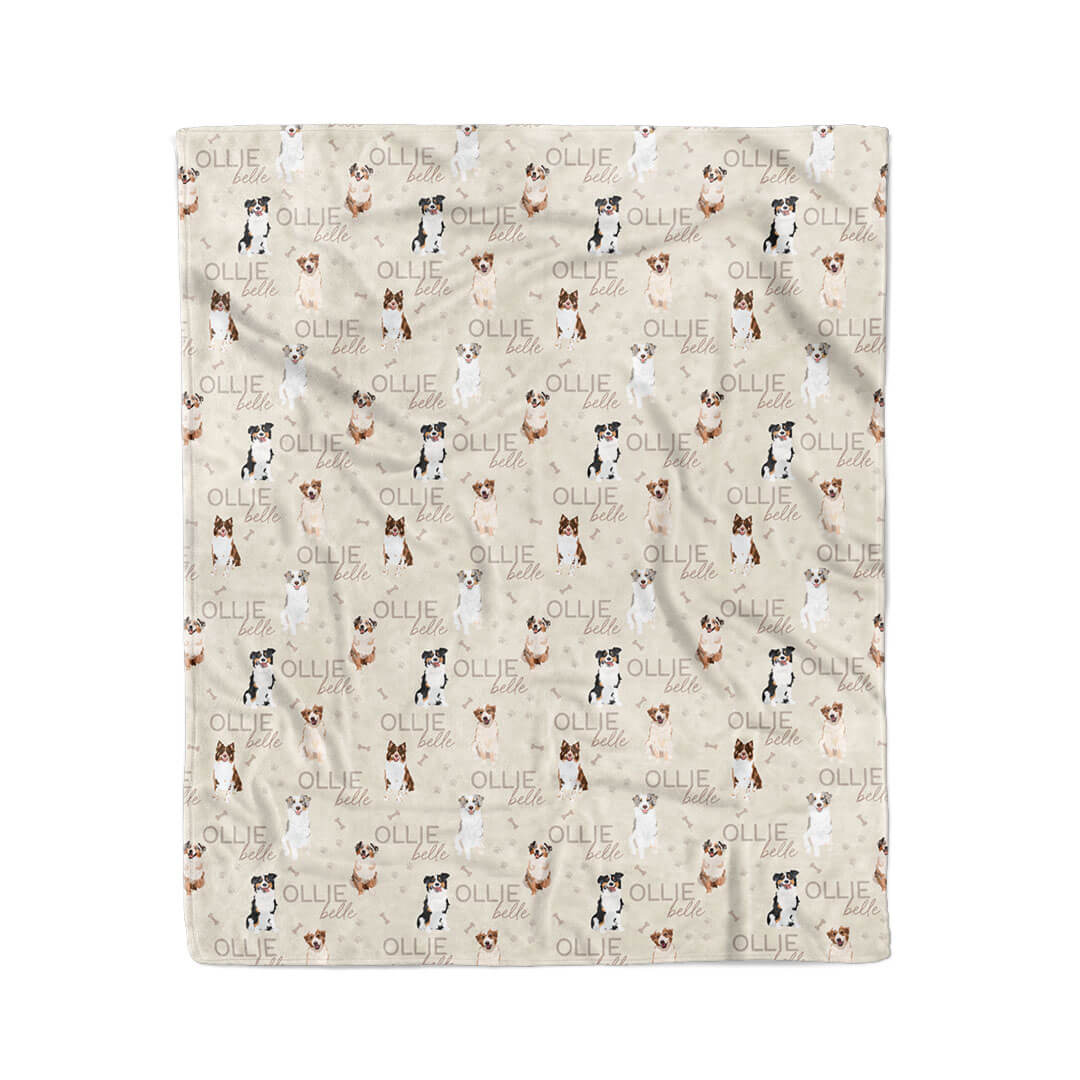 Personalized Kids Blanket | Australian Shepherd