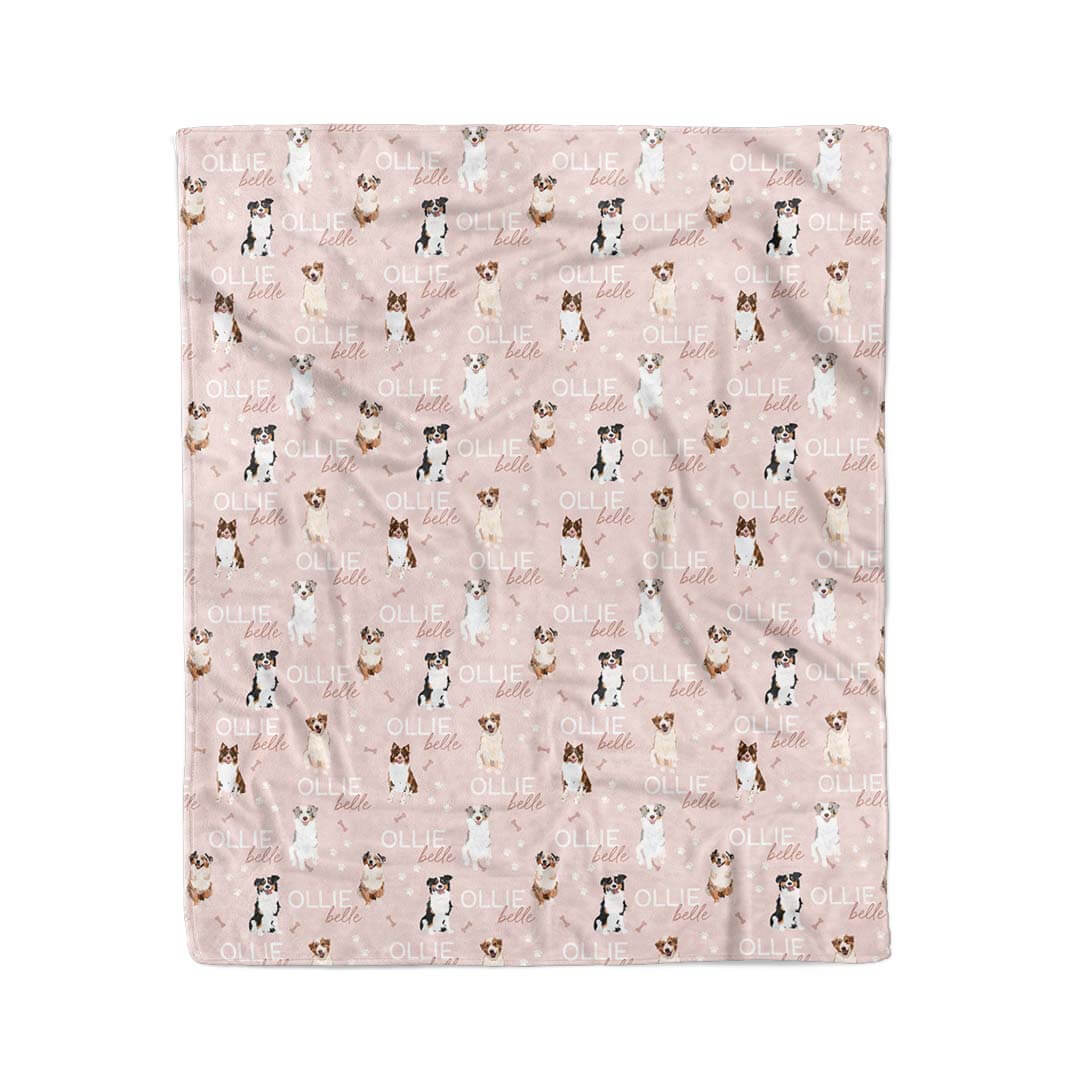 Personalized Kids Blanket | Australian Shepherd