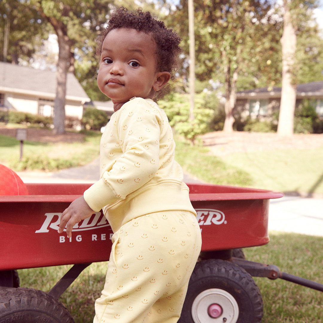 Baby Jax Jogger Set - Smiley