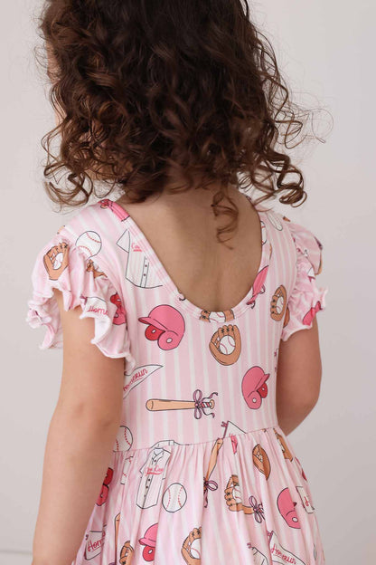 Girls' Ruffle Twirl Dress | Ballpark Babes