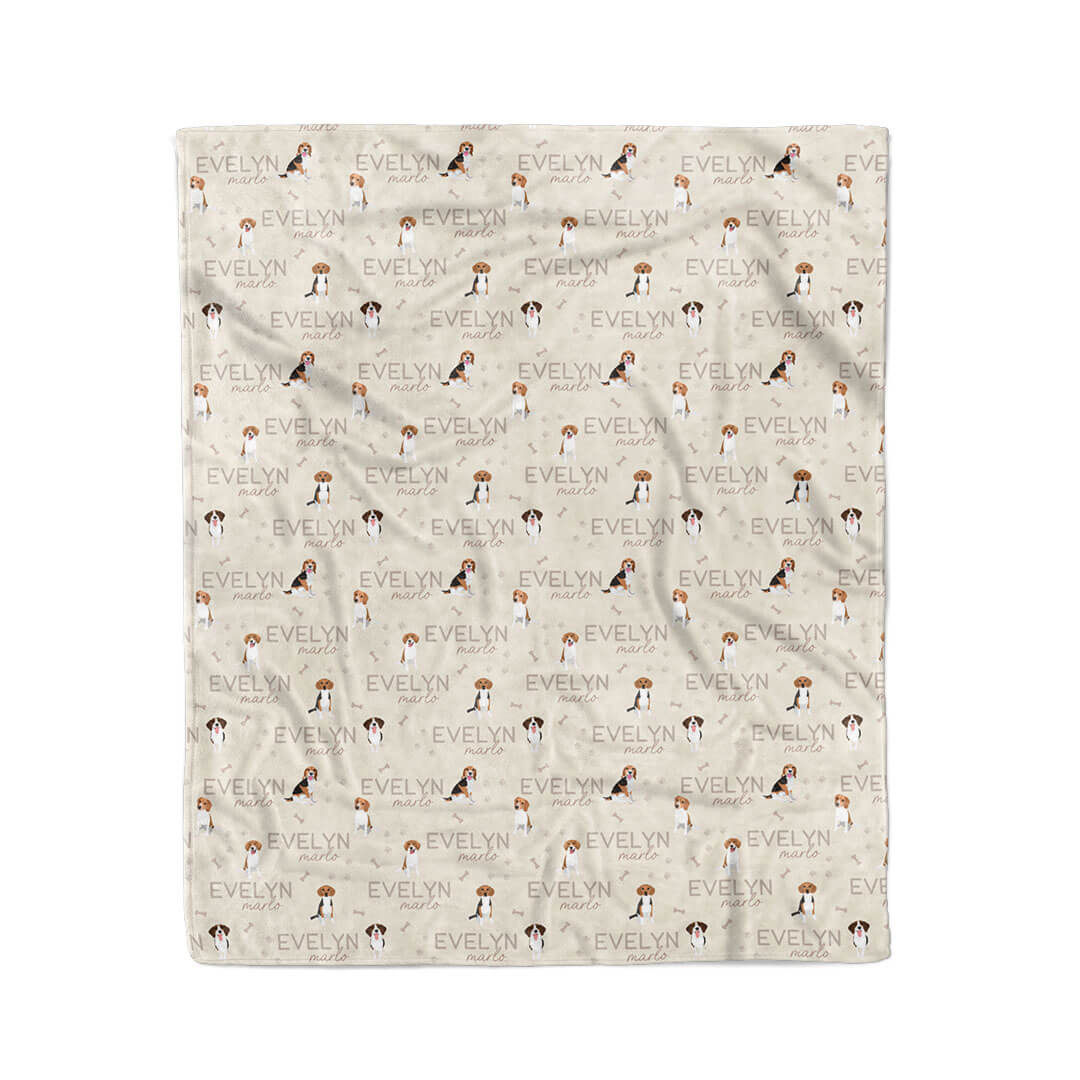 Personalized Kids Blanket | Beagle