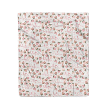 Berry Happy Personalized Kids Blanket