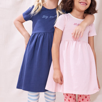 Sunny Dress - Pink and Red Stripe