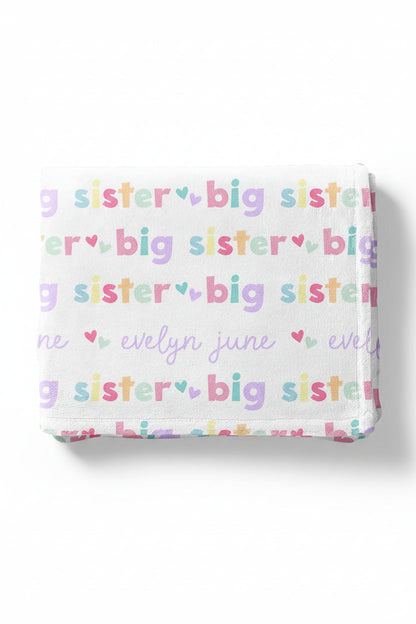 Personalized Kids Blanket | Big Sibling
