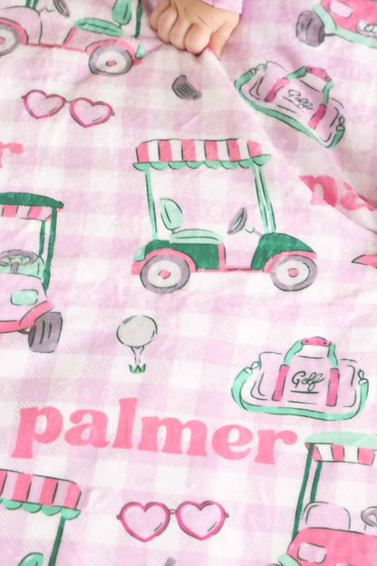 Birdie Babes Personalized Kids Blanket | Pink