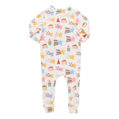 Baby Bamboo Romper - Birthday Star
