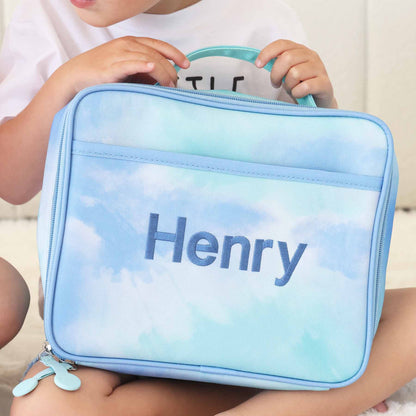 Kids Embroidered Lunchbox | Tie-Dye Skies