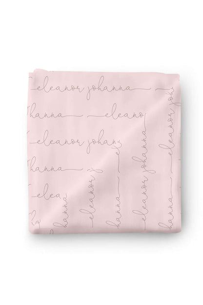 Personalized Baby Name Swaddle Blanket