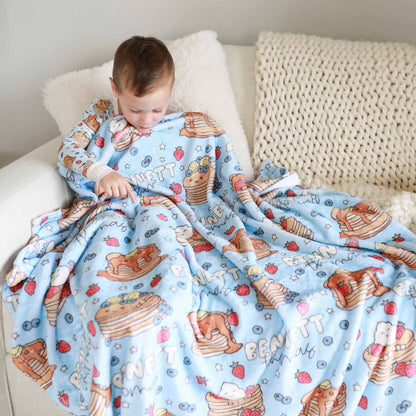 Brunch Buddies Personalized Kids Blanket