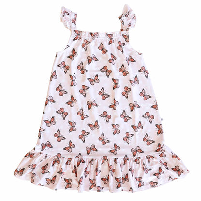 Girls' Full Length Ruffle Nightgown | Butterfly Dreams
