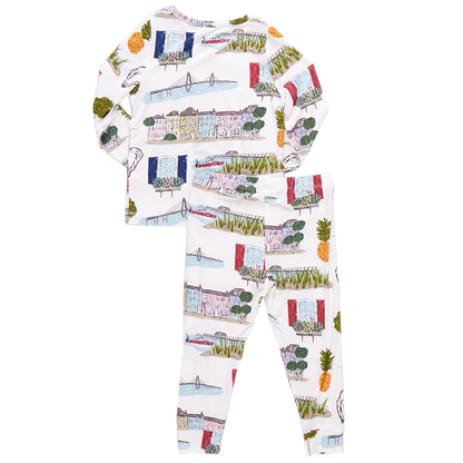 Kids Bamboo PJ Set - Charleston