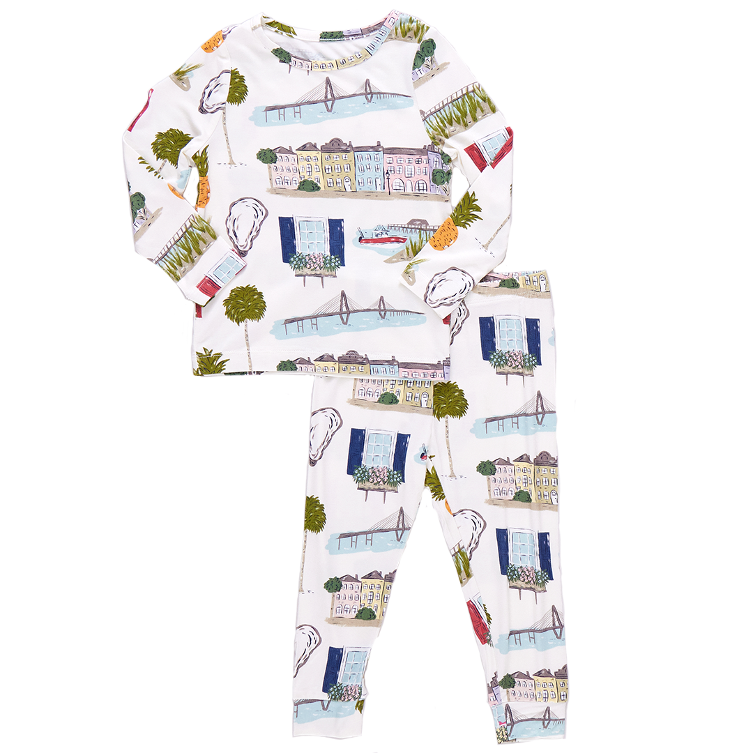 Kids Bamboo PJ Set - Charleston
