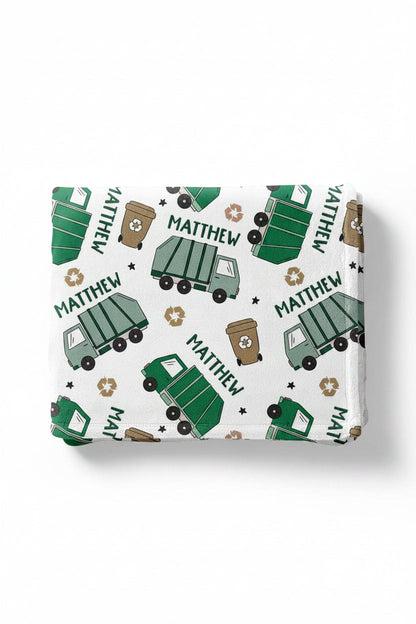 Clean Up Crew Personalized Kids Blanket
