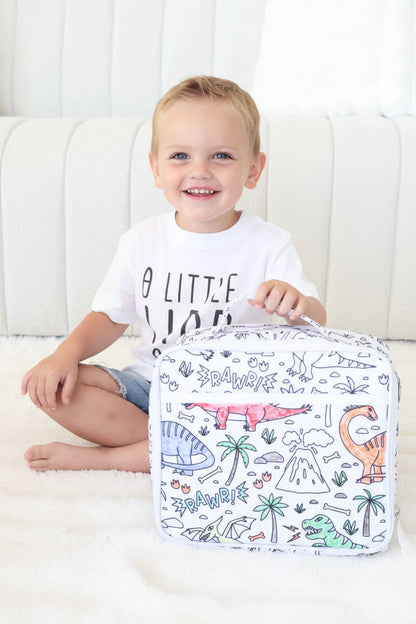 Kids Colorable Lunchbox | Jurassic Playground