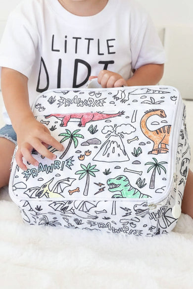 Kids Colorable Lunchbox | Jurassic Playground