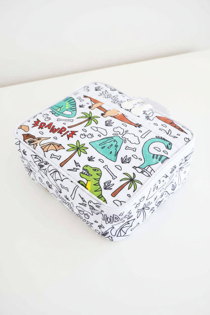 Kids Colorable Lunchbox | Jurassic Playground