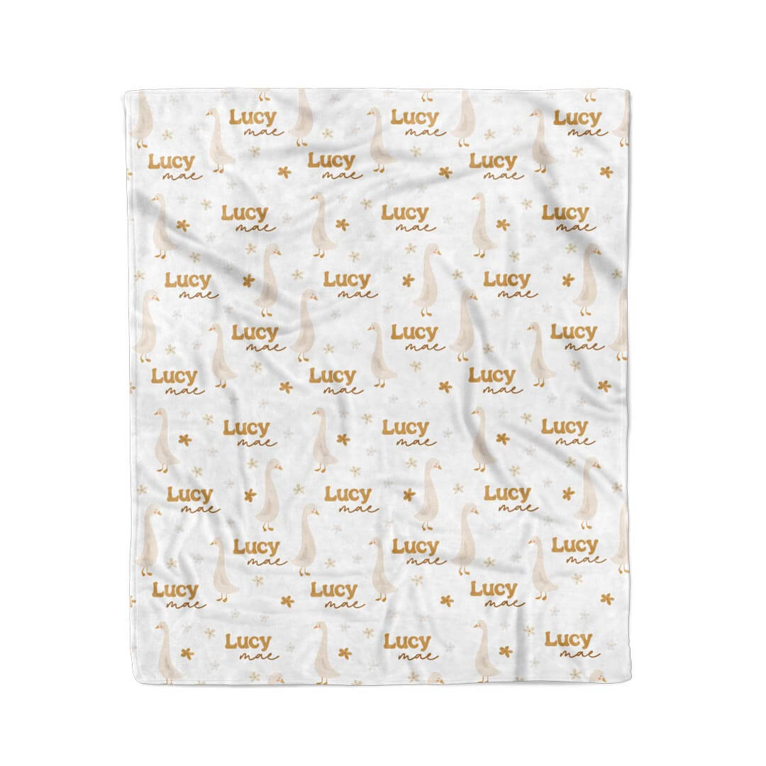 Duck Duck Goose Personalized Kids Blanket
