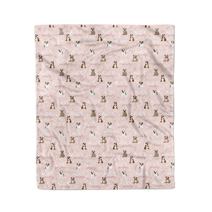 Personalized Kids Blanket | English Bulldog