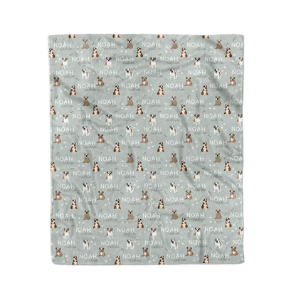 Personalized Kids Blanket | English Bulldog