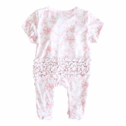 Fancy Frills Ruffle Zipper Footie