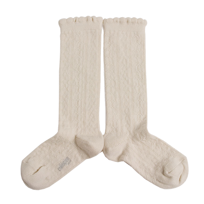 Organic Cotton Knee-High Socks - Sweet Lamb
