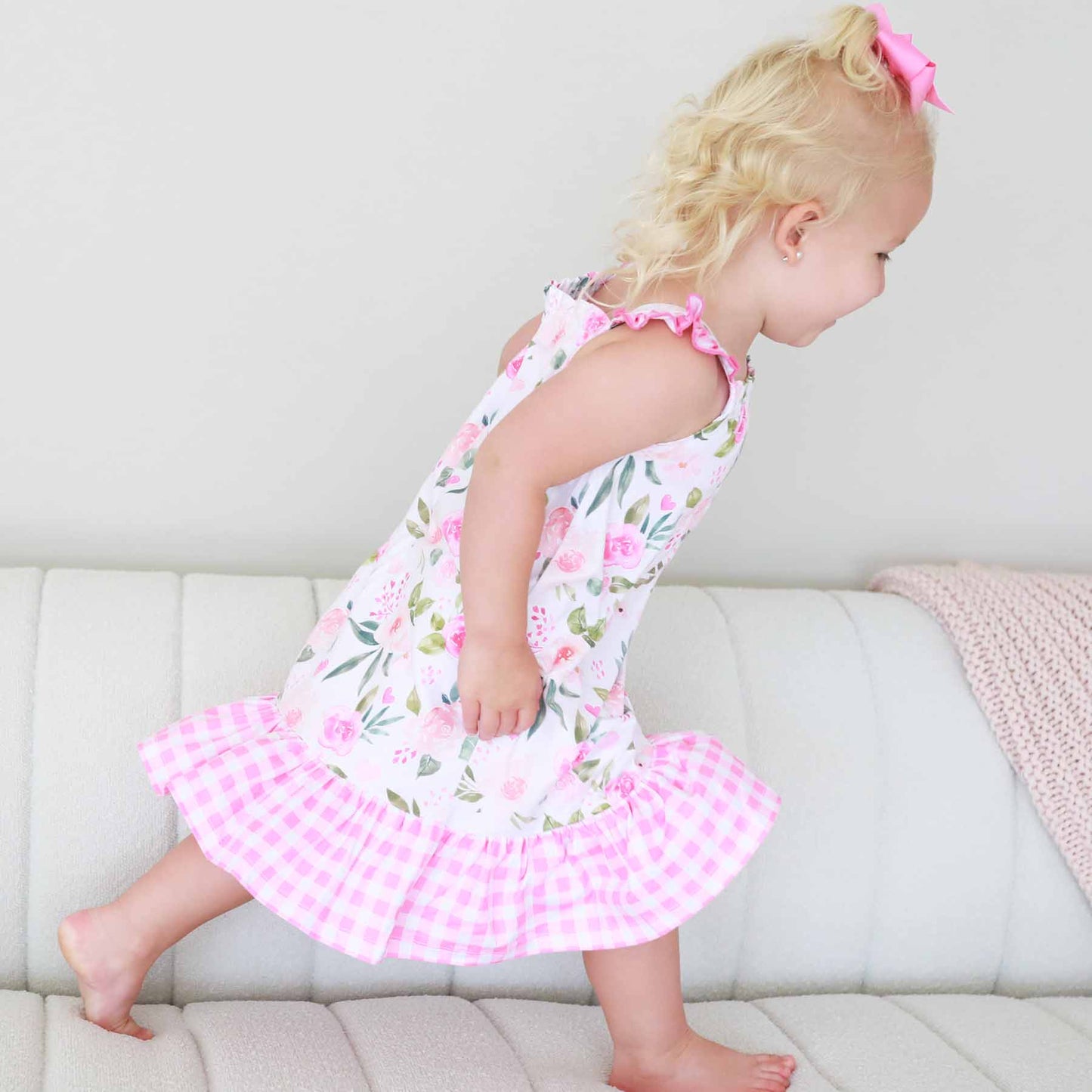 Girls' Full Length Ruffle Nightgown | In Bloom