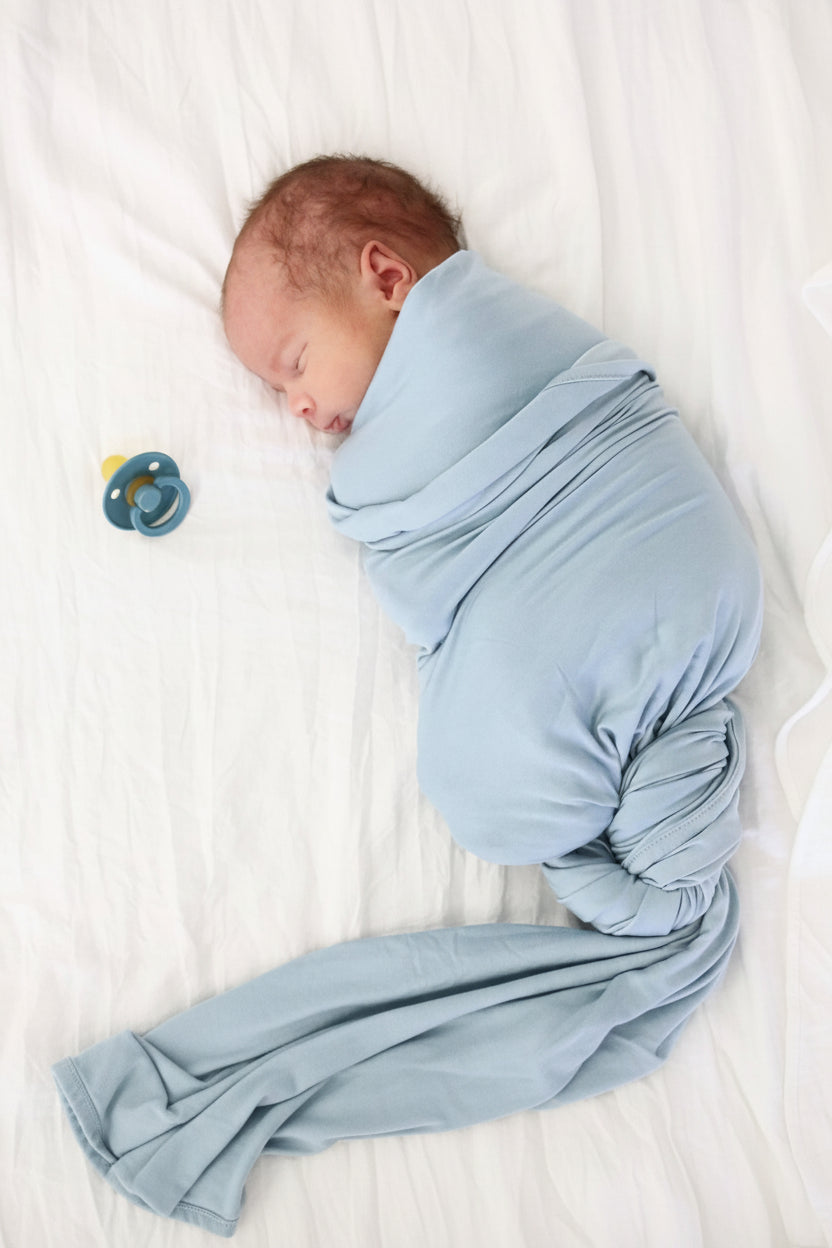 All Solid Bamboo Knit Swaddle Blankets