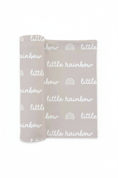 Little Rainbow Swaddle Blanket | Neutral