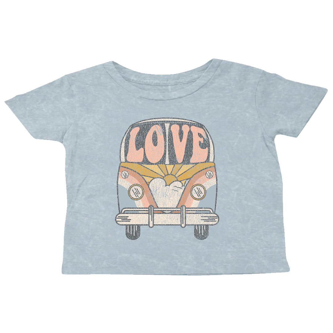 Love Bus Boxy Tee - Denim