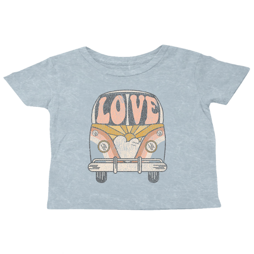 Love Bus Boxy Tee - Denim