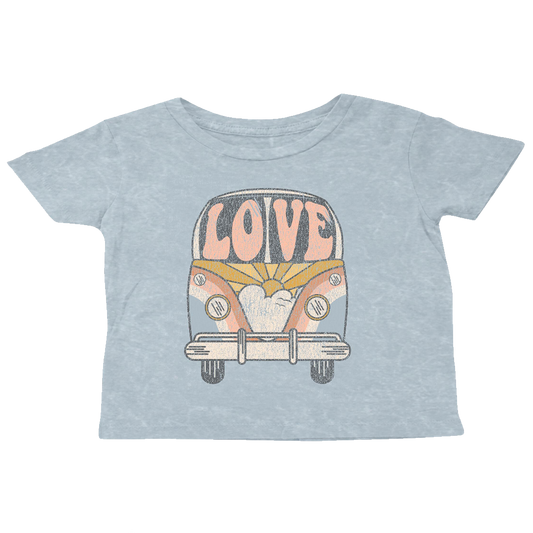 Love Bus Boxy Tee - Denim