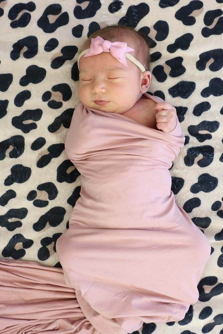 All Solid Bamboo Knit Swaddle Blankets