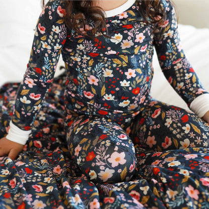 Midnight Meadow Two Piece Pajama Set