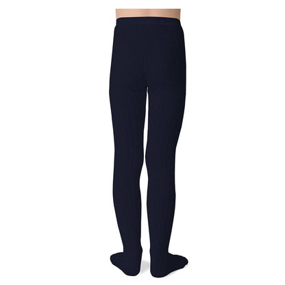 Ribbed Tights - Navy
