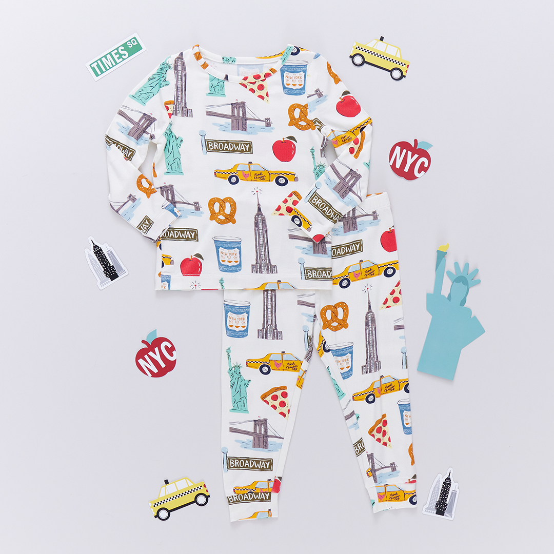 Kids Bamboo PJ Set - NYC
