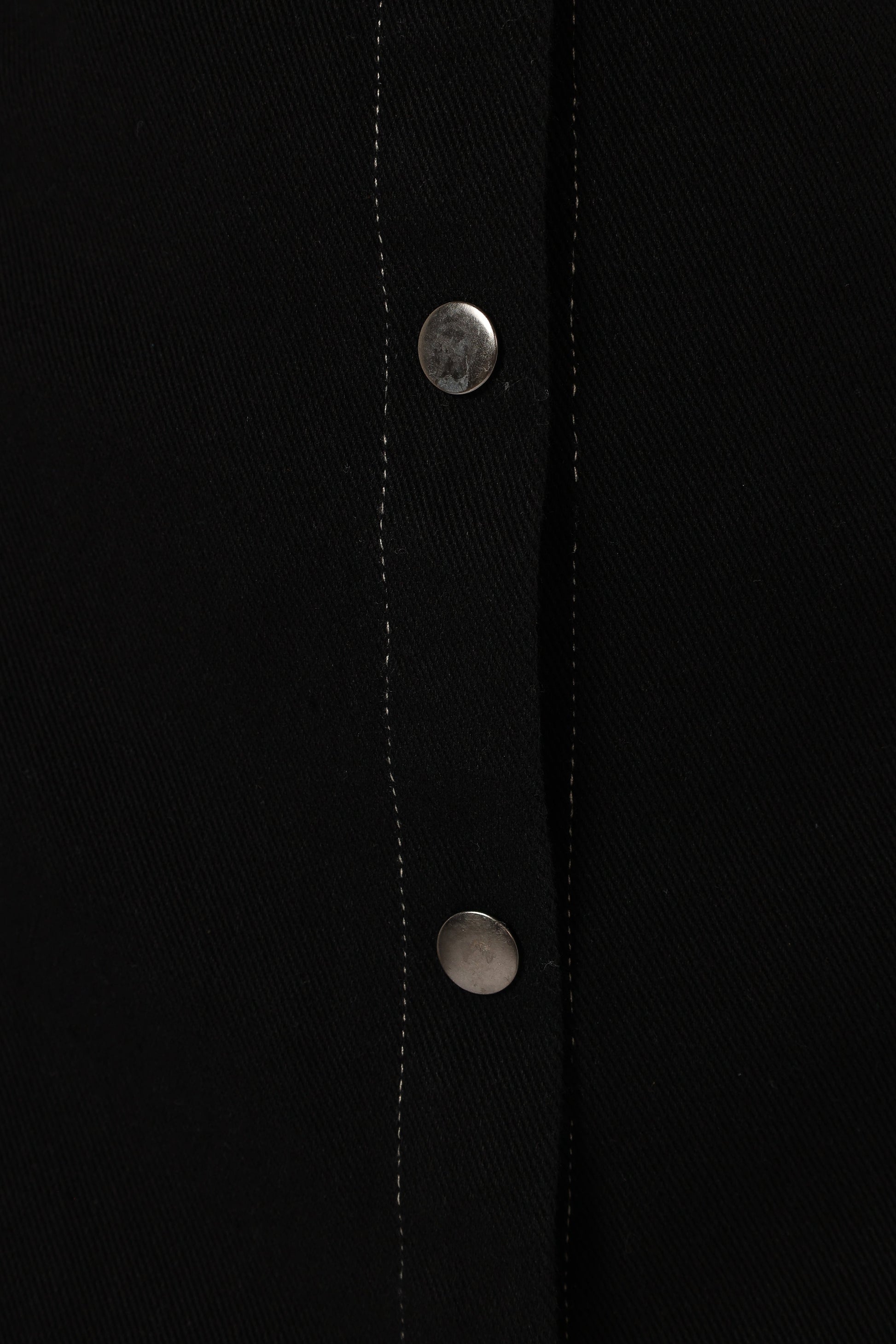 Hailey Denim Mini Dress - Black