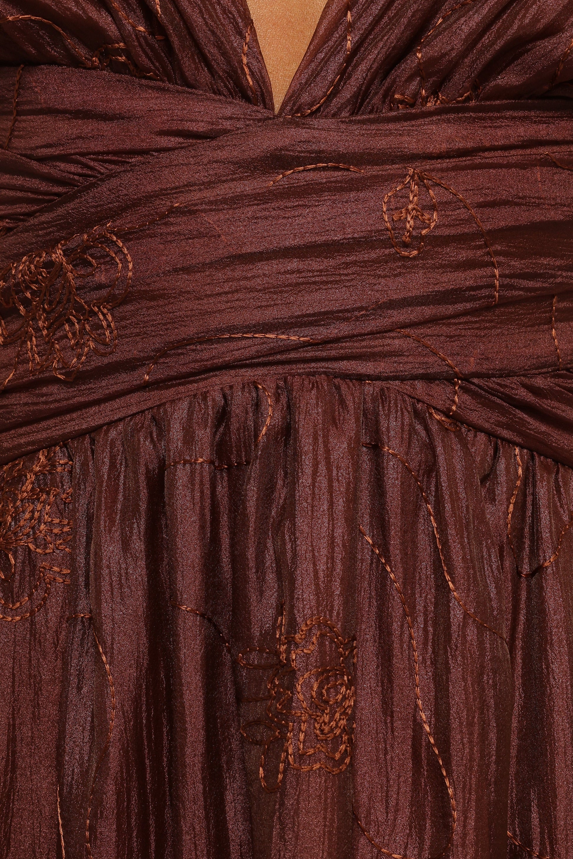 Harmony Maxi Dress - Brown Floral