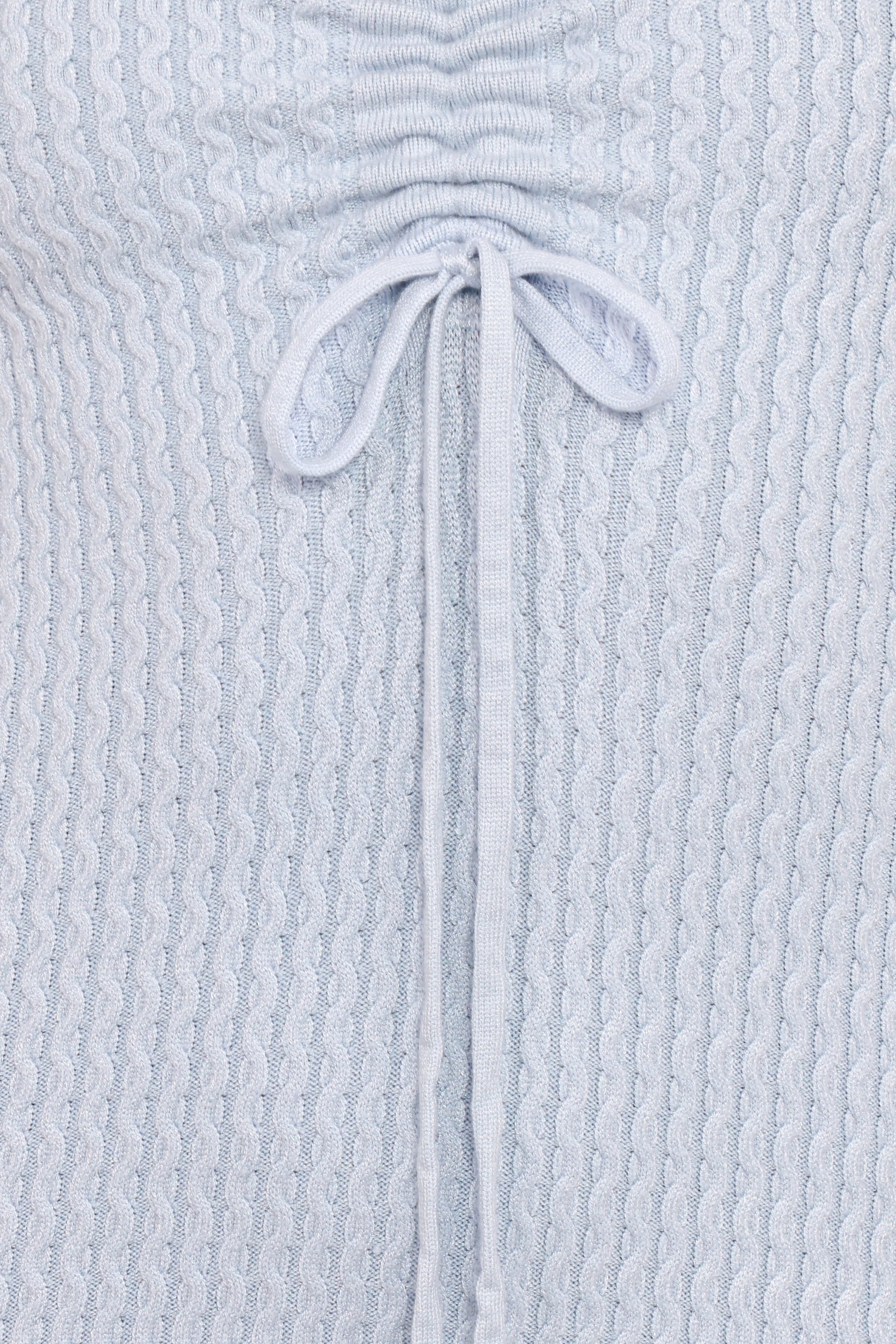 Irene Long Sleeve Midi Dress - Pale Blue