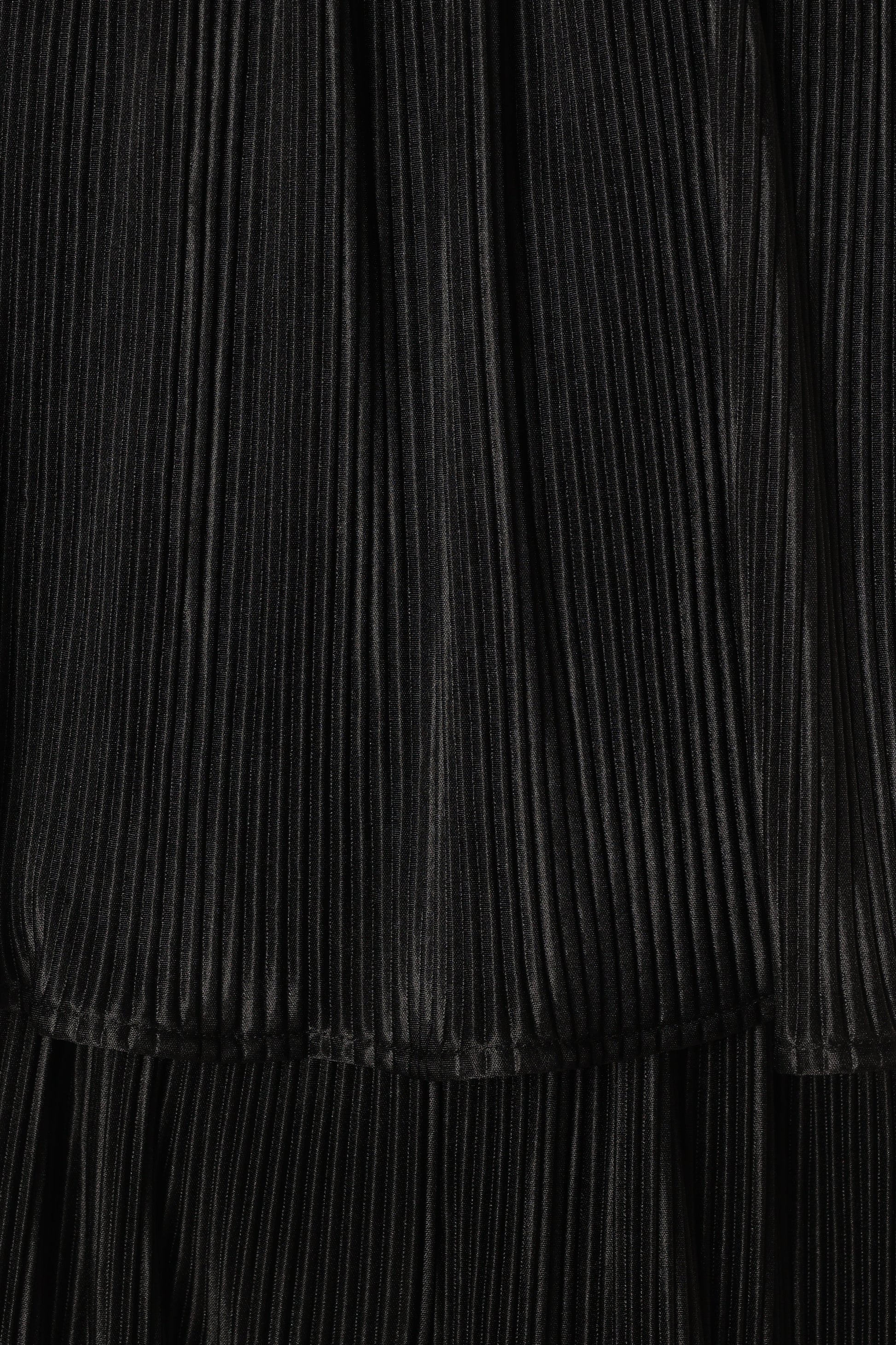 Jillian Plisse Jumpsuit - Black