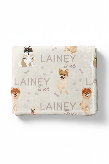 Personalized Kids Blanket | Pomeranian